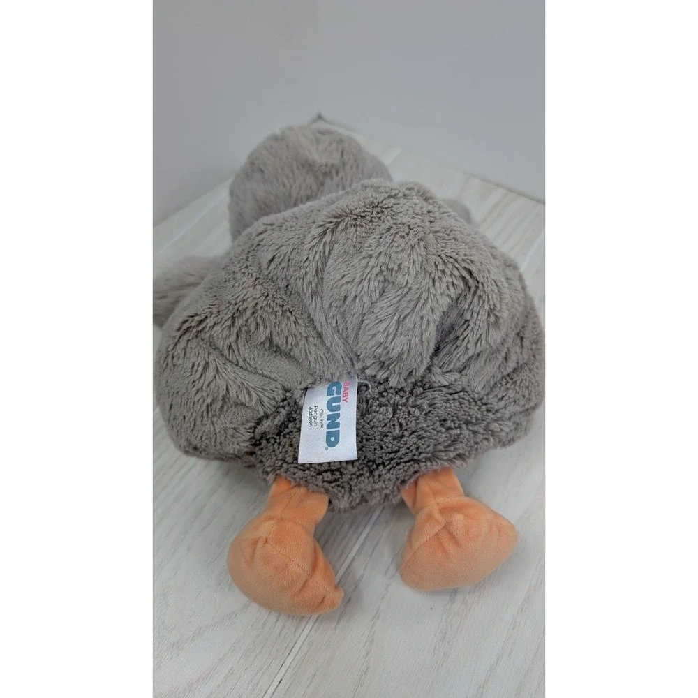 Baby Gund Chub Penguin Plush Gray White 4043895 round Soft Stuffed Animal